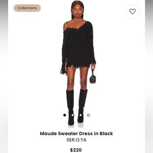 SER.O.YA Maude Sweater Dress in Black
New + Unworn + Tag
$220 OG Price